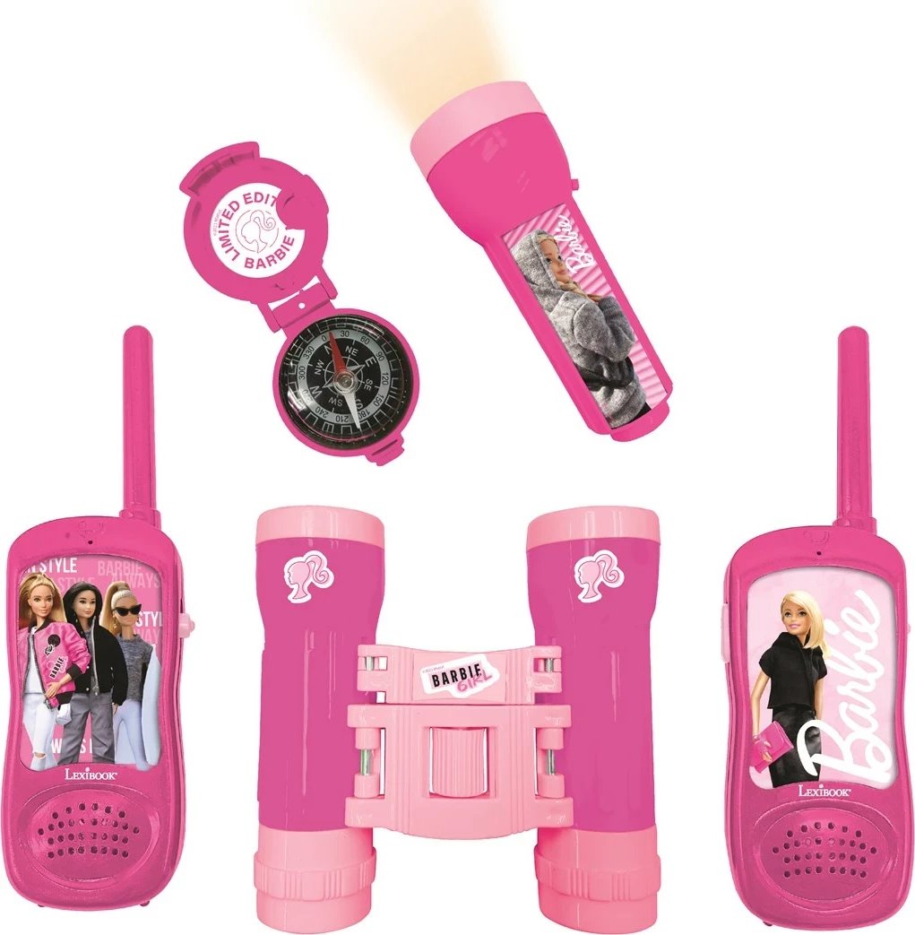 Set Walkie Talkie Lexibook Barbie, RPTW12BB, Rozë