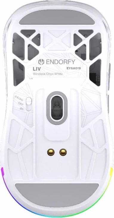 Maus wireless Endorfy LIV Onyx, RGB, i bardhë