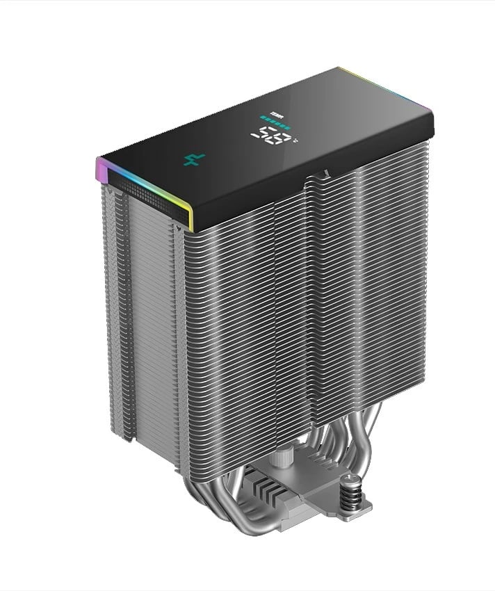 Kasë ftohëse DeepCool AK500S DIGITAL SE për procesor, 12 cm, LED multi, e zezë