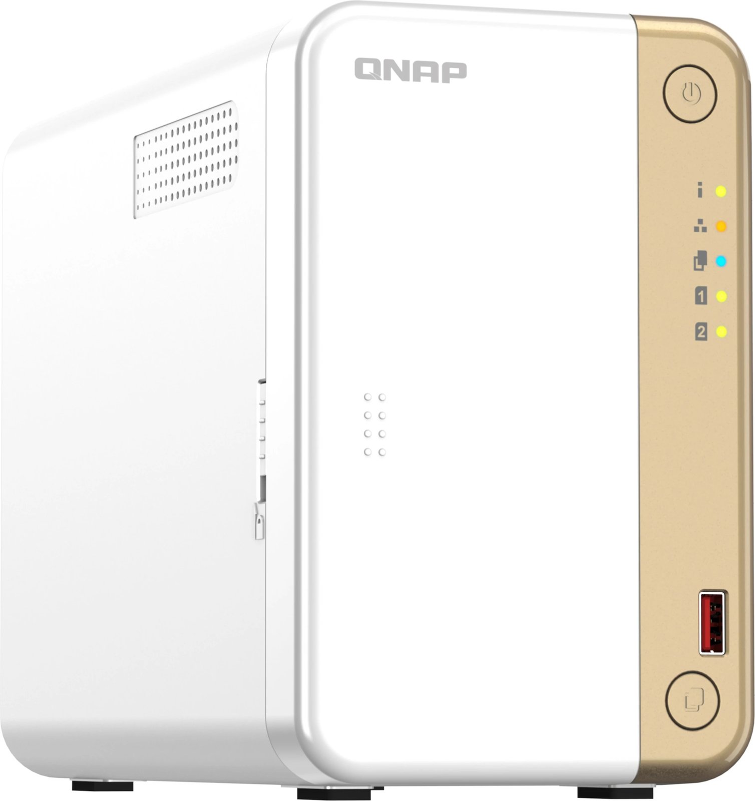 NAS QNAP TS-262, Intel Celeron N4505, 4GB RAM, Tower, QTS, bardhë/ari