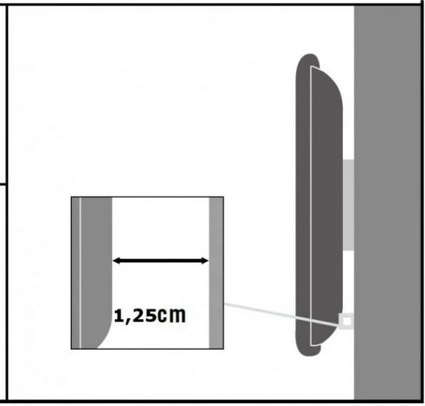 Mbajtëse muri Techly 301351 për TV/monitor 13-37", çelik, e zezë, slim