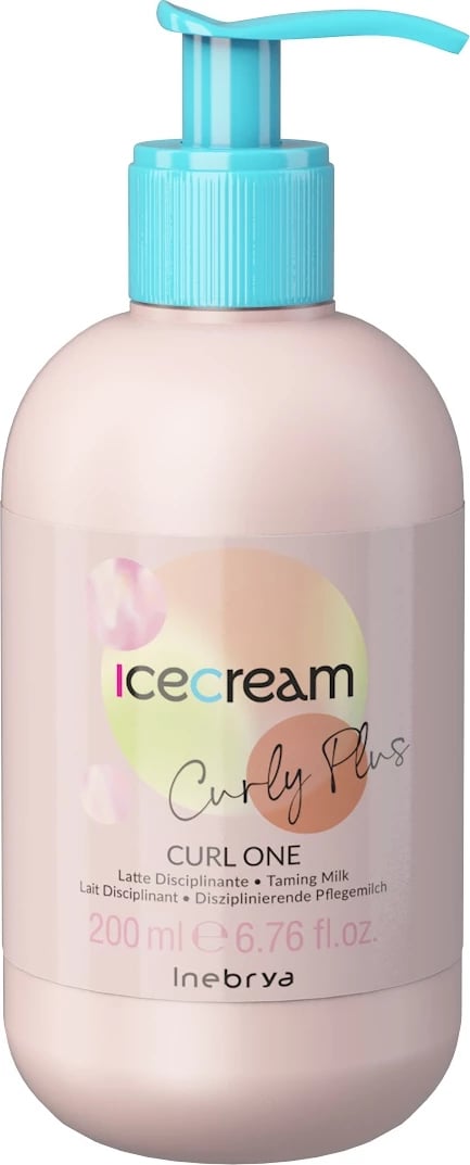 Qumësht për flokë kaçurrela Inebrya Ice Cream Curly Plus për femra 200ml