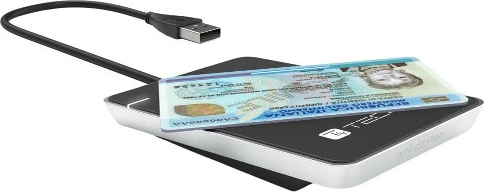 Lexues kartelash NFC RFID Techly 367324, USB 2.0, Zi