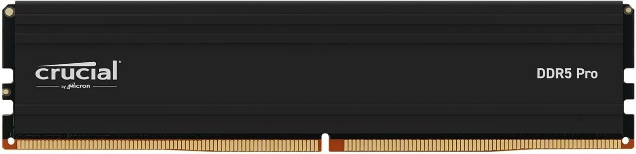 RAM Memorje Crucial DDR5 Pro, 24GB, 6000MHz, CL48, me radiator, E zezë