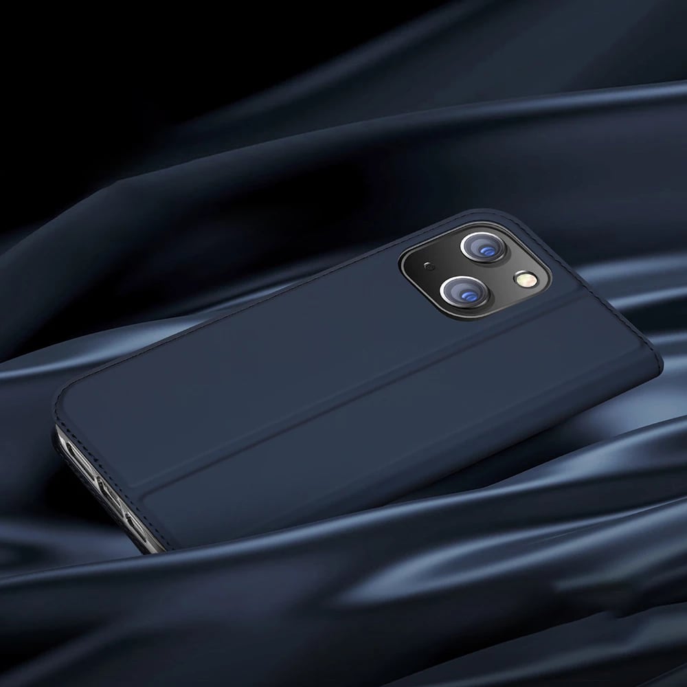 Mbështjellës Dux Ducis Skin Pro për iPhone 15 Plus, me kapak, xhep kartelash, i zi