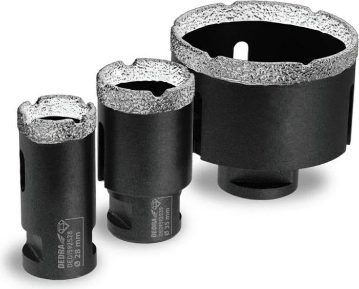 Set korerë diamanti DEDRA DED1592SZ05, Vacuum Brazed, 28mm, 35mm, 68mm, 3 copë