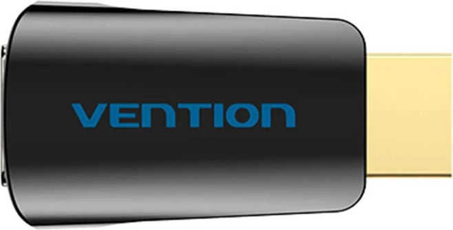 Adapter HDMI në VGA Vention AIDB0 me port audio 3.5mm, Zi