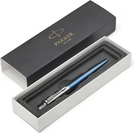 Stilolaps Parker Jotter 1953191, klik, ngjyrë blu/argjendtë