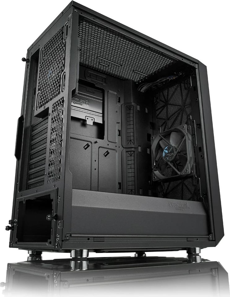 Kasë Fractal Design Meshify C, Midi Tower, PC, ATX, ITX, micro ATX, e zezë Kasë Fractal Design Meshify C, Midi Tower, PC, ATX, ITX, micro ATX, e zezë