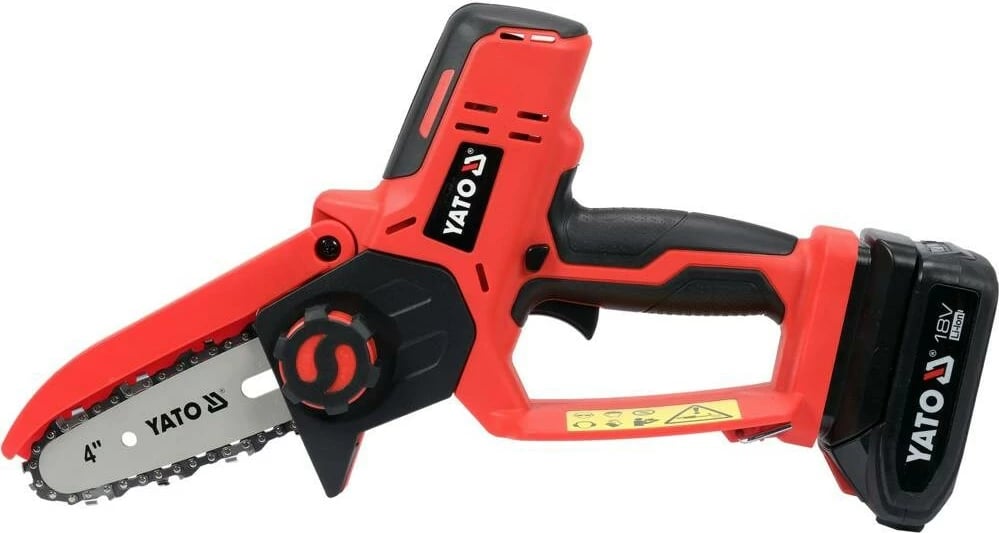 Sharrë elektrike YATO YT-828135 me bateri 18V, 2Ah, e kuqe