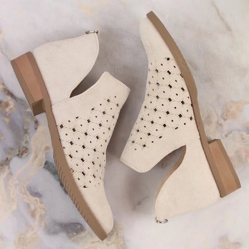 Çizme për femra M.Daszyński, bezhë