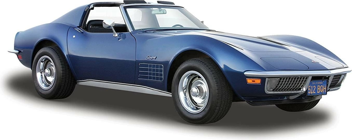 Model makine Maisto Chevrolet Corvette 1970, 1:24, Kaltër