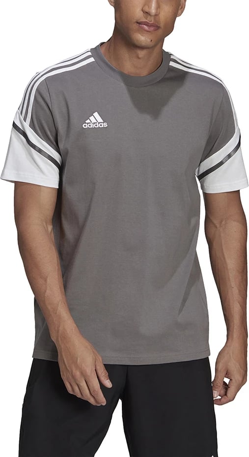 Maicë për meshkuj adidas, gri-bardhë