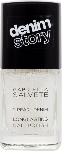 Llak për thonj për femra Gabriella Salvete Denim Story Longlasting 02 Pearl Denim, blu, 11ml
