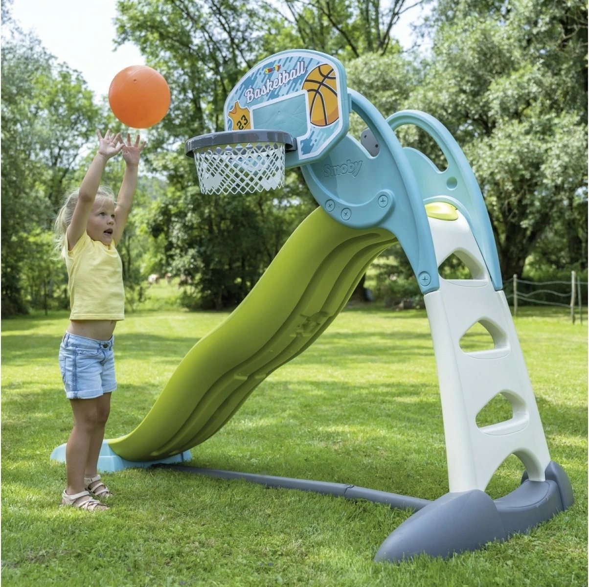 Set basketbolli Smoby 7600820700 për fëmijë, plastikë, shumëngjyrësh