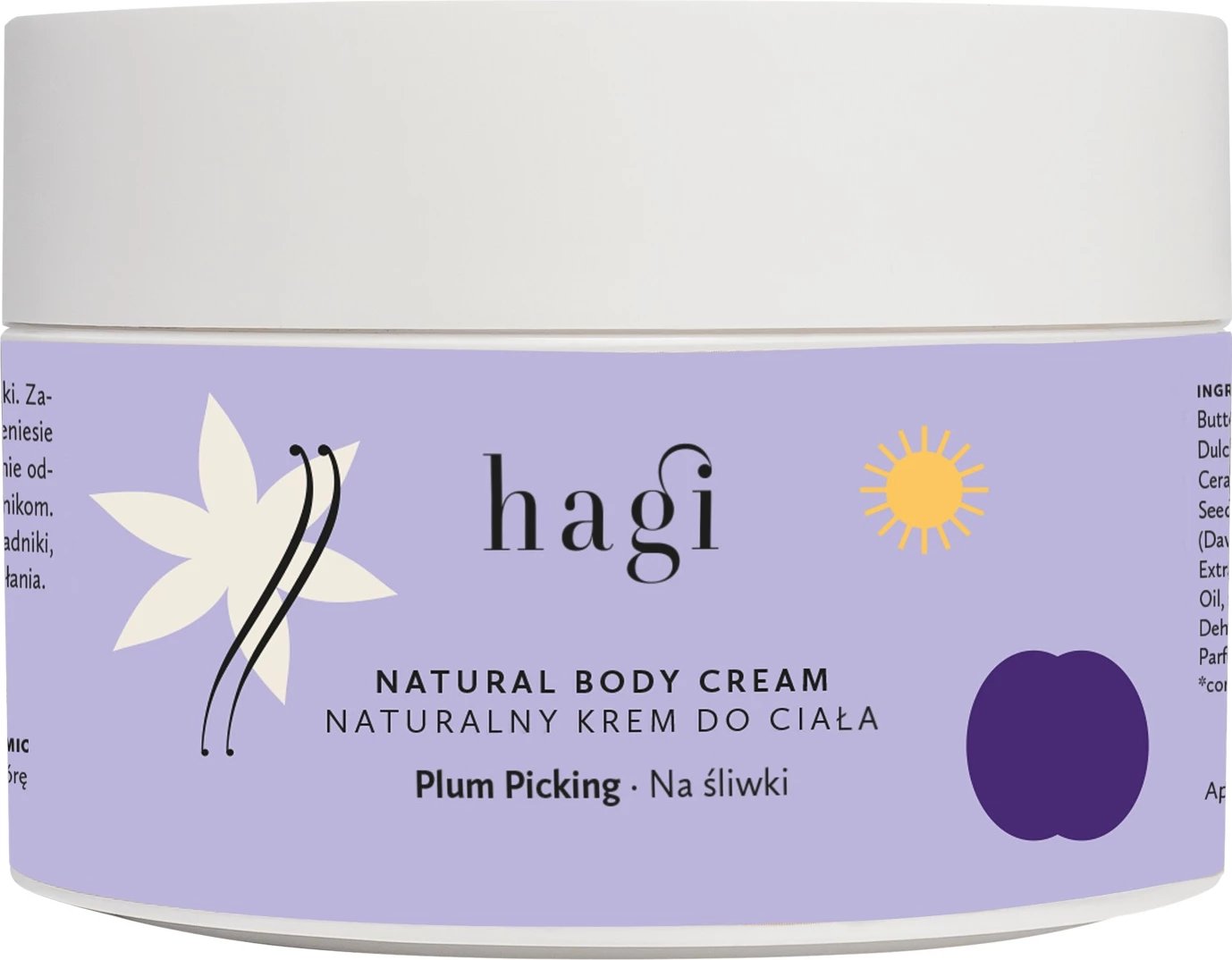 Krem trupi për femra Hagi me kumbulla, 200ml
