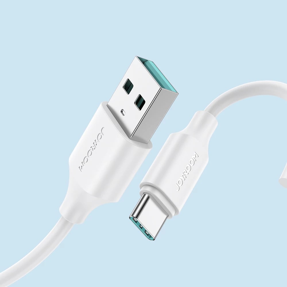 Kabllo Joyroom Long-Lasting Series A9 USB-A / USB-C, 1m, 3A, Bardhë