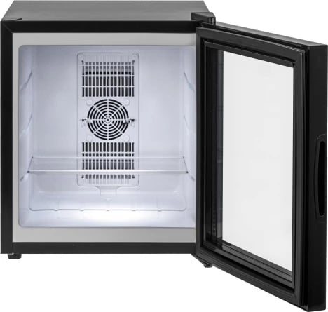 frigorifer termolelektrik Adler AD 8088 28 L derë xhami raft xhami LED i brendshëm 100-240V i zi