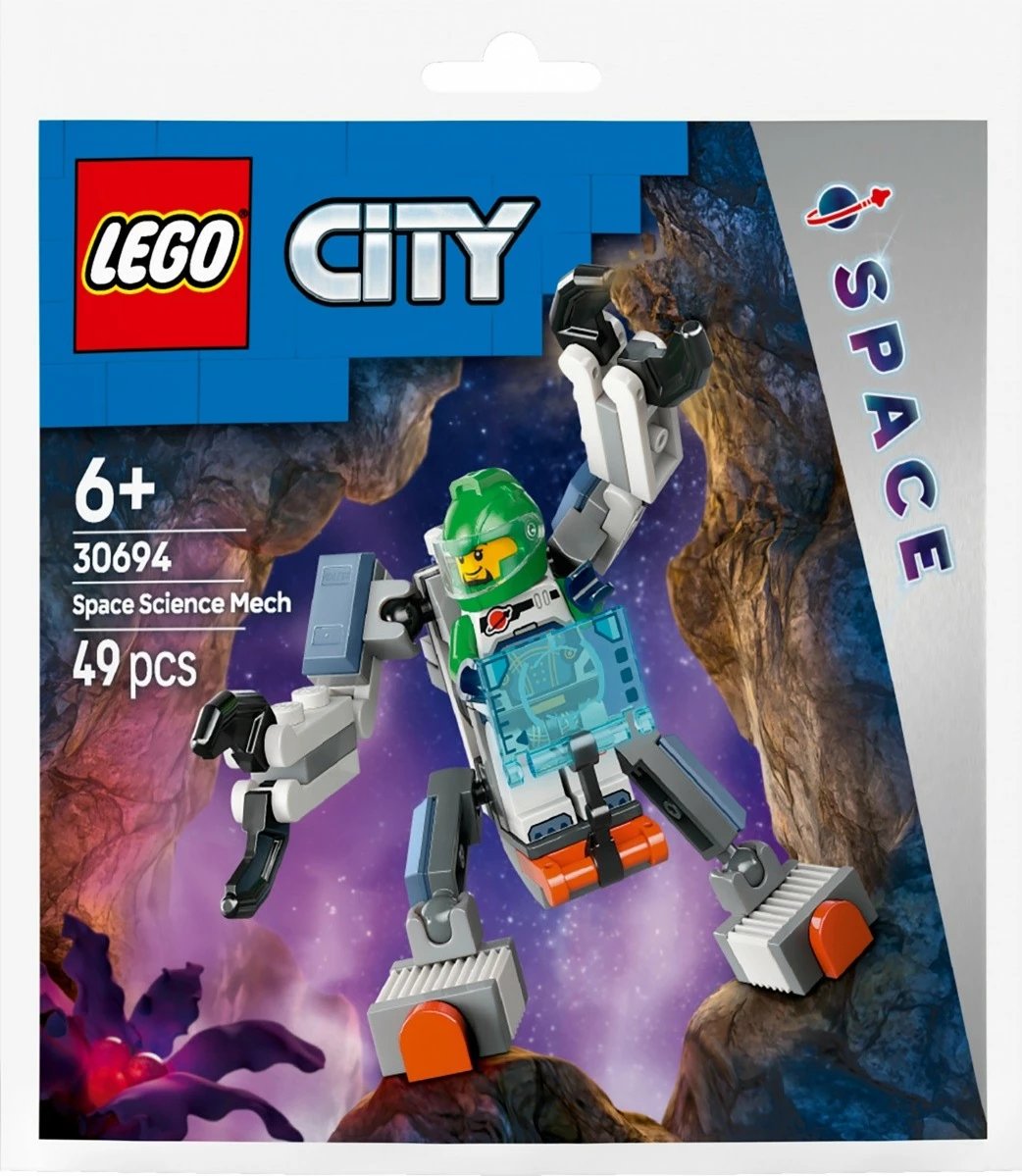 Set LEGO City Cosmic Science Mech 30694, 49 pjesë, plastikë
