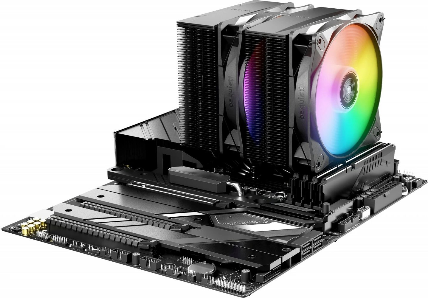 Kasë ftohëse procesori Be quiet! Pure Rock 3 PRO LX BK043, 2 ventilatorë 12cm, ARGB, e zezë