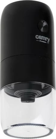 Mulli kafeje pa tela, Camry CR 4302, 25 W, kapacitet 25 g, rikarikues USB-C, gurë qeramike, i zi