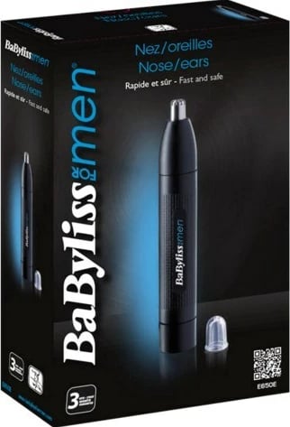 Makinë prerëse për qimet e hundës dhe veshëve BaByliss E650E, e zezë