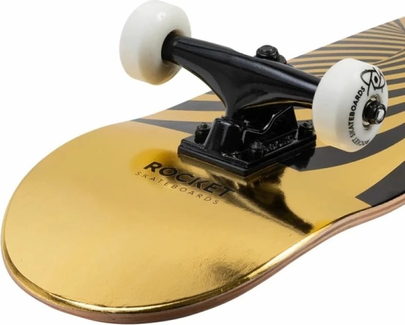 Skateboard Rocket, për meshkuj, femra dhe fëmijë, të zezë dhe të artë