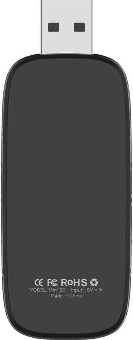 Adapter wireless Carlinkit AIR X2 për CarPlay/Android Auto, USB-A, i zi