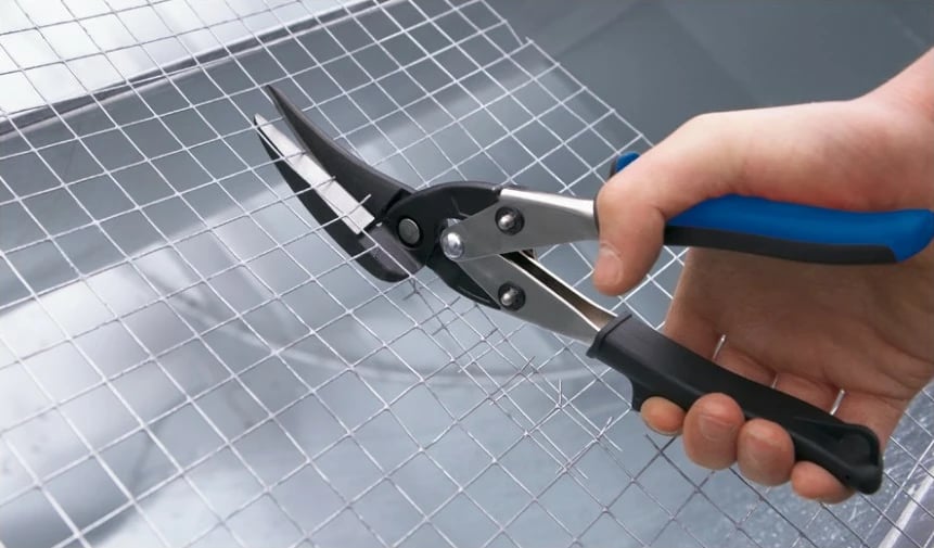 Gërshërë llamarine Bessey MULTISNIP D22A, 280mm, e zezë/blu