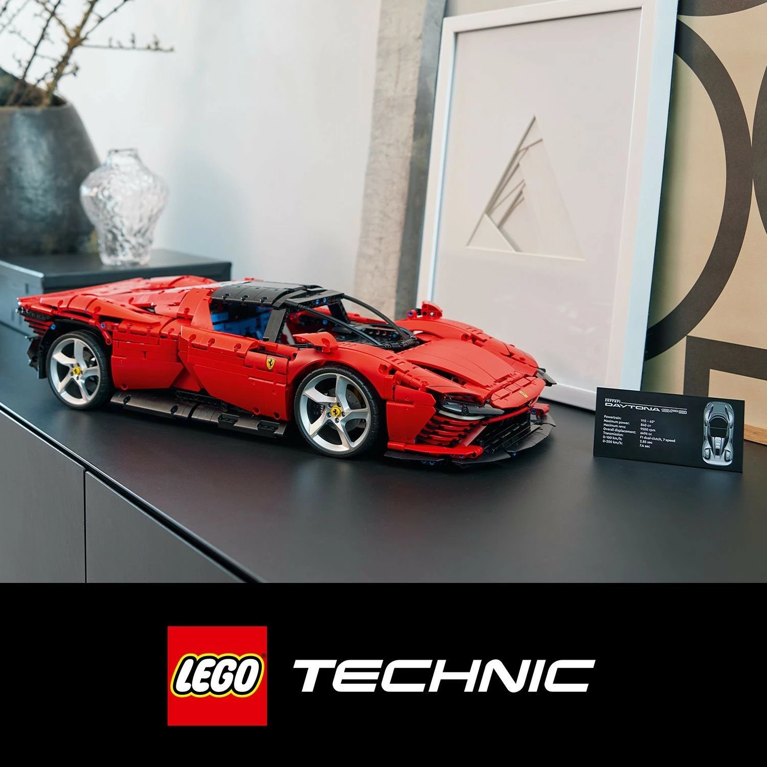 Set ndërtimi LEGO Technic Ferrari Daytona SP3, 3778 pjesë, plastikë, 6.99 kg Set ndërtimi LEGO Technic Ferrari Daytona SP3, 3778 pjesë, plastikë, 6.99 kg