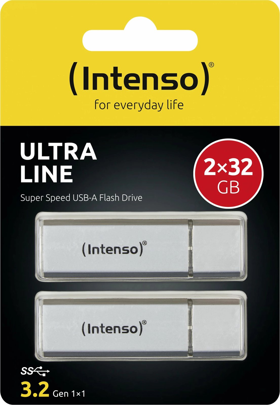 USB stick Intenso Ultra Line 2x32GB, USB 3.2, argjend