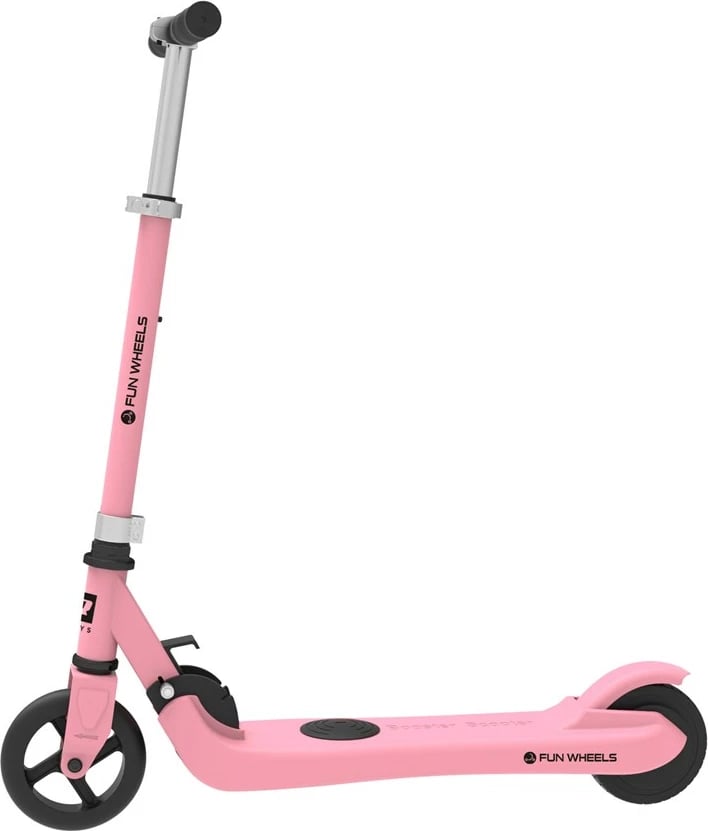 Trotinet elektrik Rebel Fun Wheels, 100 W, 2 Ah, rozë