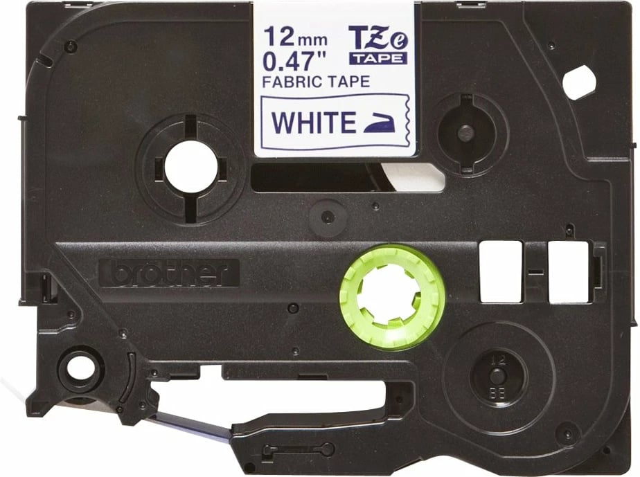 Kasetë tekstili Brother TZe-FA3, 12mm, 3m, kaltër në të bardhë