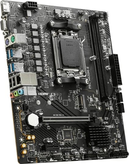 Pllakë amë MSI PRO A620M-E, AMD, Socket AM5, DDR5-SDRAM, 96 GB