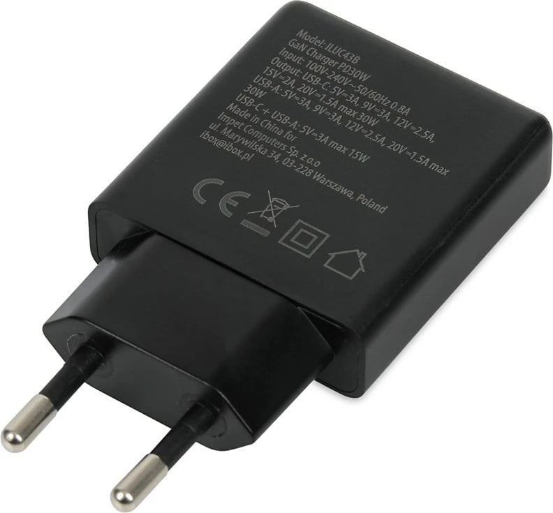 Karikues muri iBOX C-43 Slim GaN PD30W, i zi