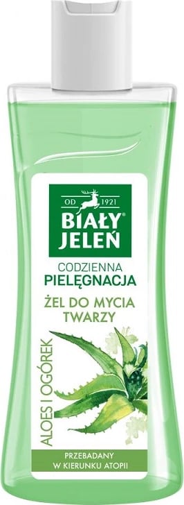 Xhel për pastrim fytyre Biały Jeleń Daily Care Aloe Vera dhe Kastravec, 265ml