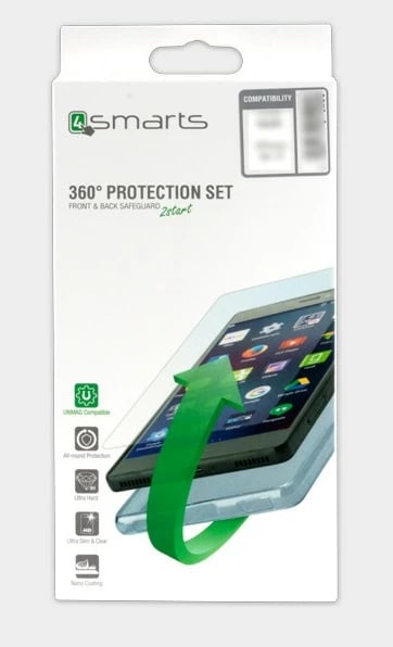 Mbështjellës 4smarts 493138 për celular 6 inch, transparent