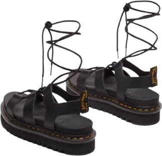 Sandale Dr. Martens për femra, të zeza