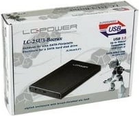 Kasë e jashtme LC-Power LC-25U3-Becrux, 2.5", USB 3.0, alumini, e zezë