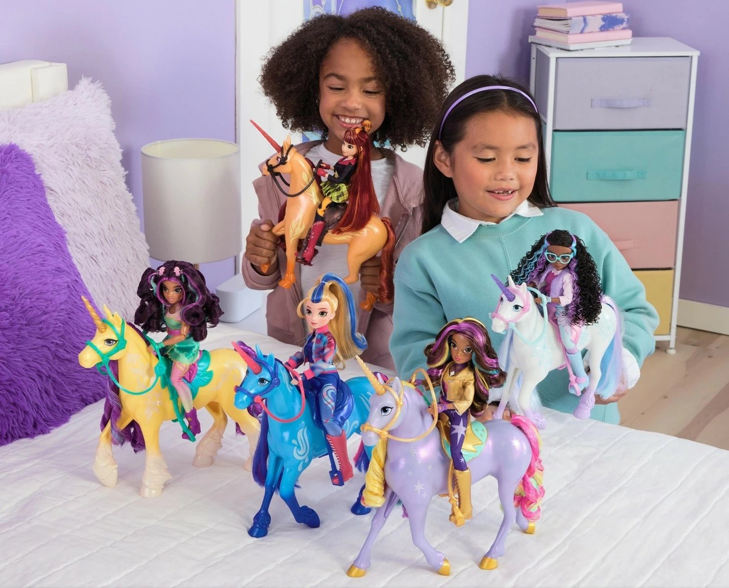 Figurinë njëbrirësh Spin Master Unicorn Academy 6073211, plastikë, për vajza, set