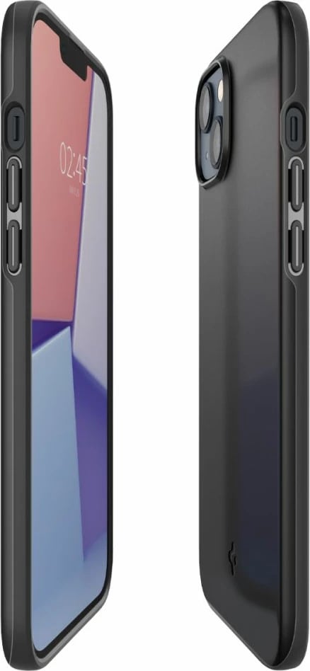 Mbështjellës Spigen Thin Fit për iPhone 14 Plus, i zi