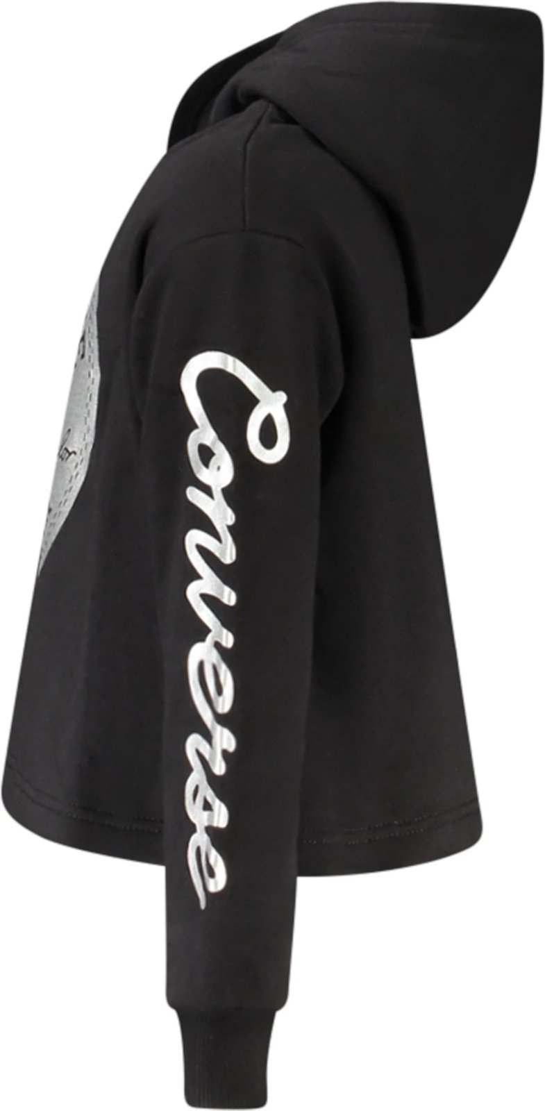 Duks Converse për vajza, e zezë