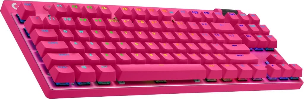 Tastierë mekanike Logitech G 920-012155, wireless, RGB, magenta