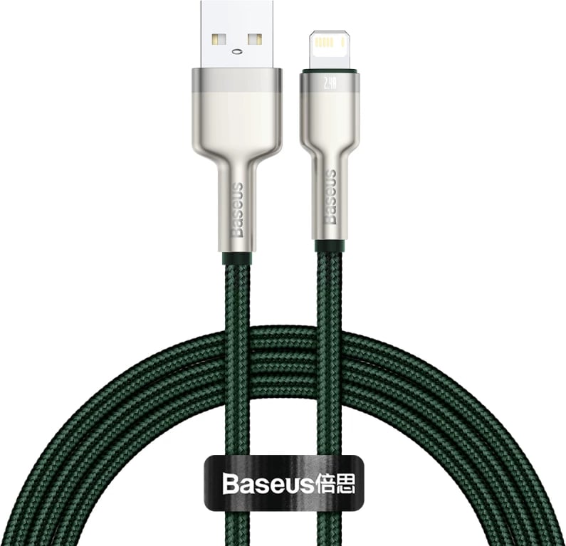 Kabllo USB në Lightning Baseus CALJK-A06, 1m, e gjelbër