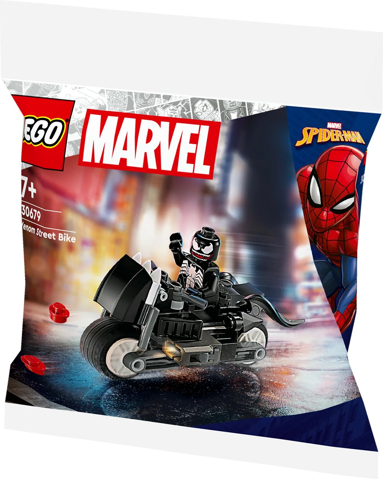 Set ndërtimi LEGO Marvel 30679 Venom Street Bike, multikolor