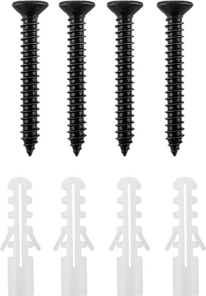Mbajtës muri çeliku Maclean MC-489, set 2 copë, ngjyrë e zezë, max 22kg