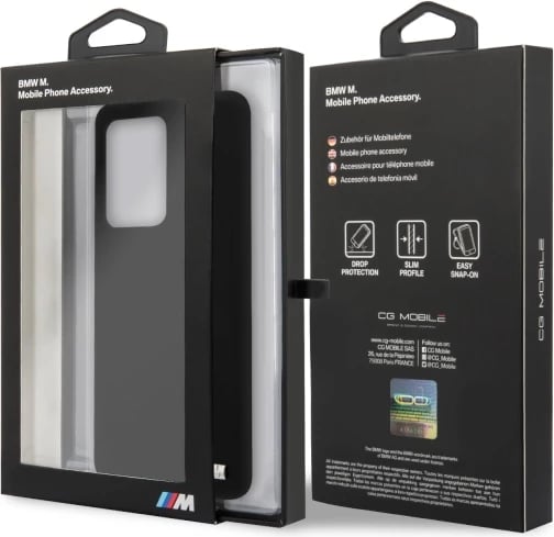 Mbështjellës BMW Silicone M Collection për Samsung Galaxy S20 Ultra, i zi