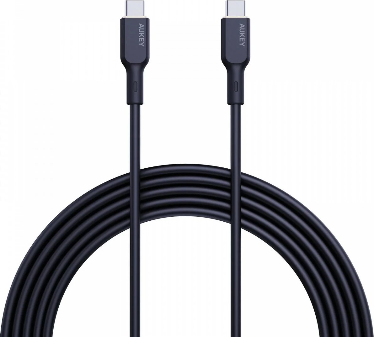 Kabllo USB-C në USB-C AUKEY CB-SCC241, 1m, 240W, Silikon, E zezë