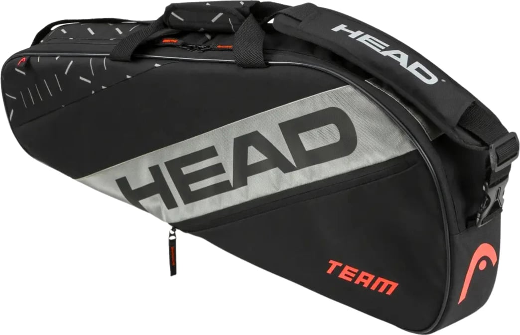 Çantë raketash Head unisex, zi-gri