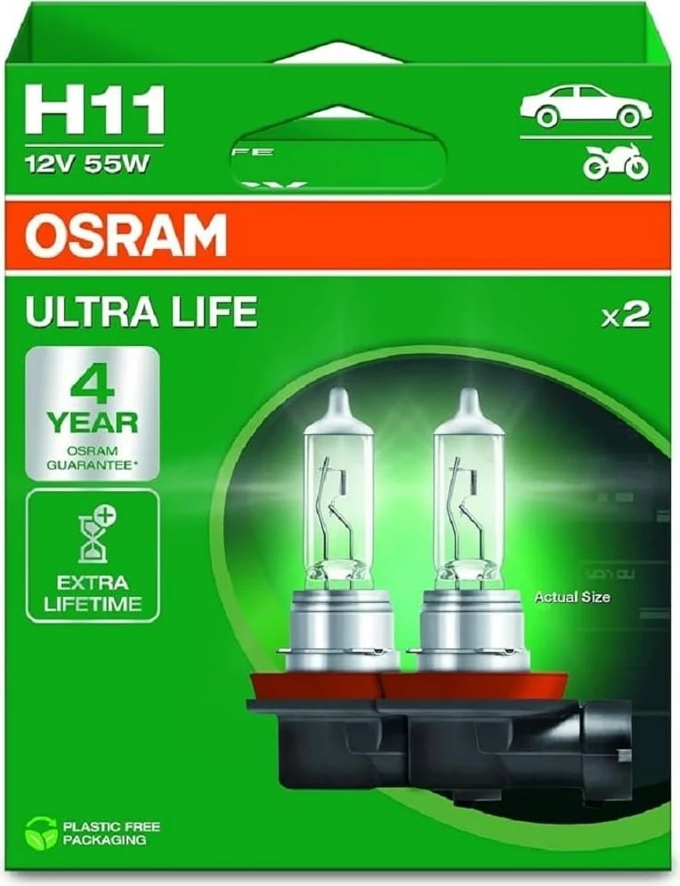 Llamba veture OSRAM Ultra Life H11 EPACK, 12V 55W, set 2 copë